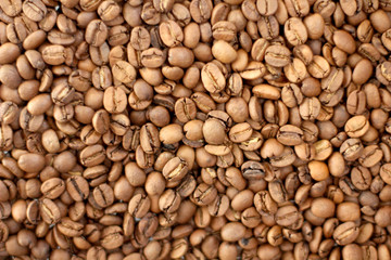 roasted coffee beans background 