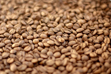roasted coffee beans background 