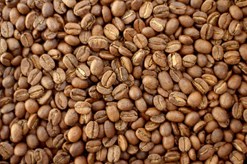 roasted coffee beans background 