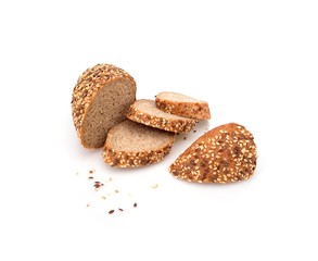 Bread isolated on a white background