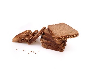 Bread isolated on a white background