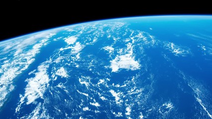 Planet Earth seen from the ISS. Space exploration of planet Earth at night. Elements of this video furnished by NASA.