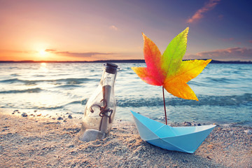 Nachricht vom Meer im Herbst