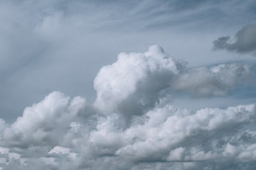 Obraz premium beautiful clouds on a background of clear blue sky