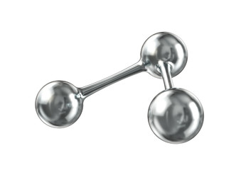 Molecule on a white background. 3d illustration