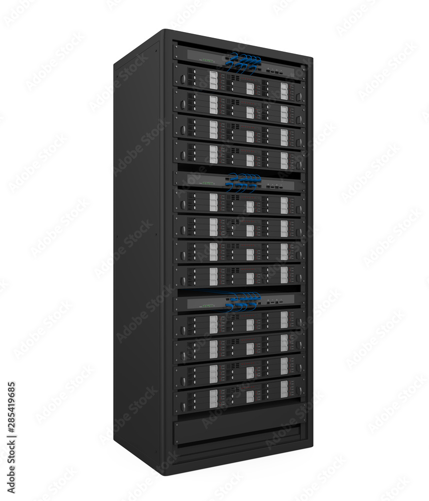 Poster computer network server isolated