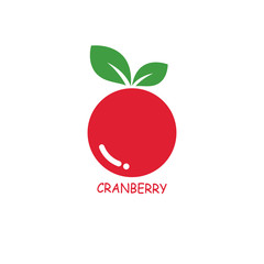 Set of fresh cranberry logo template vector icon illustration concept