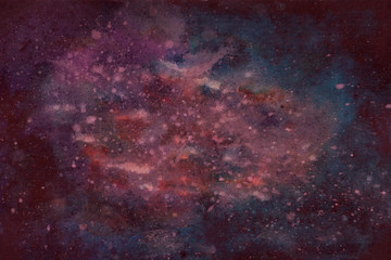 Watercolor space background. 