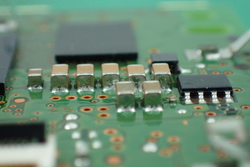 Fototapeta na wymiar closeup of circuit board