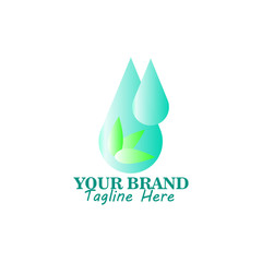Water drop Logo Template vector illustration design