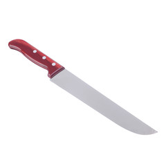 Kitchen knife on a white background