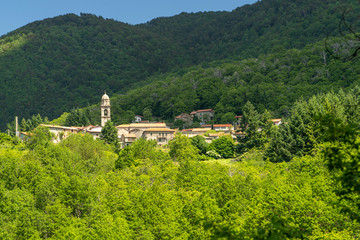 Mountain landscape along Brattello pass