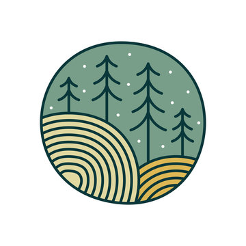 recommend clip art: Mono Line Lanscape