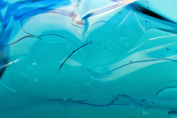 Blue Water Background With Bubbles and Drops