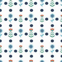 abstract background with flowers