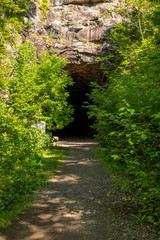Hiking Trail Through Former Railroad Tunnel