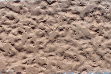 Terracotta pattern on old wall