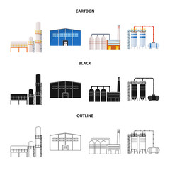 Vector illustration of production and structure logo. Set of production and technology stock symbol for web.