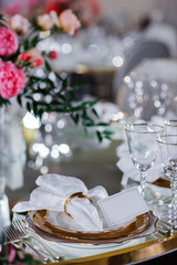 Wedding decorations. Floral design of the registration area and banquet hall