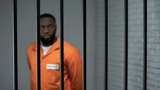 African american criminal serving sentence in prison, human trafficking, abuser