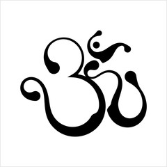 Aum (Om) The Holy Motif Calligraphic Style