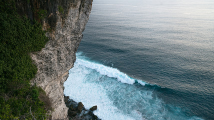 The cliff and the ocean