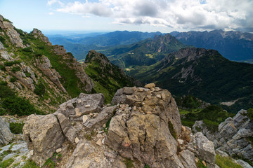 Fototapeta na wymiar Beautiful landscape at high altitude / Valli del Pasubio
