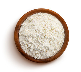Fototapeta na wymiar Flour isolated on white background with clipping path
