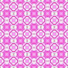 Pink geometric seamless pattern. Hand drawn waterc