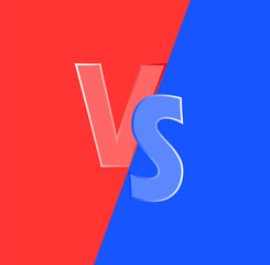 Versus logo. VS letters for sports.Who is against whom.