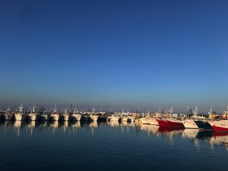 boats in harbor