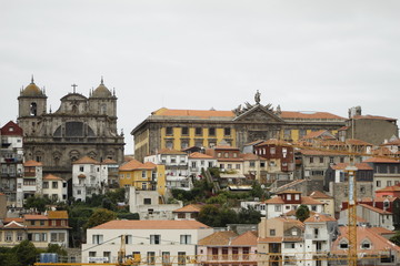 Fototapeta na wymiar Porto views and landscapes in august summer 2019. No edited