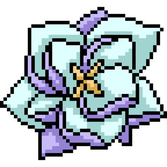 vector pixel art flower