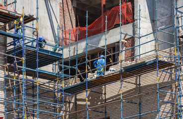 African construction workers