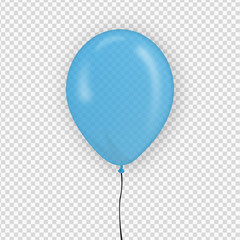 Luftballon Vektor Transparenz - blau - 285442400