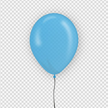Luftballon Vektor Transparenz - blau