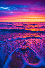 일볼. 바다. 컬러. 해수욕장. 배경. 이미지.