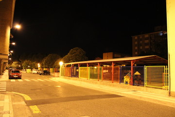 Calle de Palencia. Visión nocturna