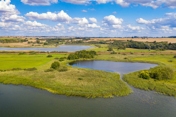 Obraz premium Der Uckersee in der Uckermark in der Nähe des Dorfes Seehausen
