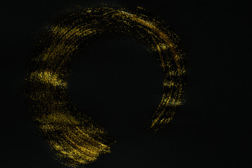 Brush painted gold line