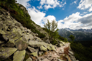 Path to Rysy Tatra mountains