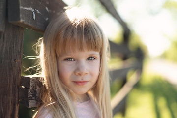  little girl in nature