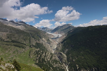 Aletschgletscher in der Schweiz