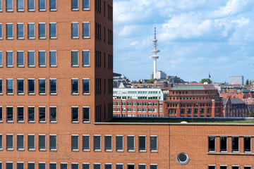 Hamburg Fernsehturm Ansicht als Orientierungspunkt, städtisches Ortsbild