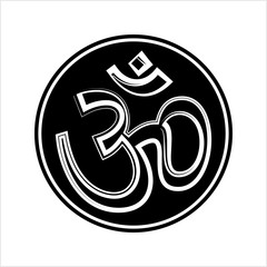 Aum (Om) The Holy Motif Calligraphic Style