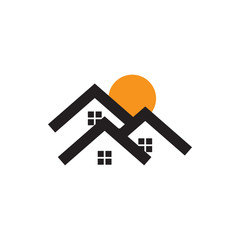 Real estate house graphic design template vector