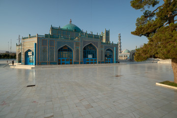 Blue Mosque in Mazar-e Sharif, Afghanistan (Shrine of Hazrat Ali)