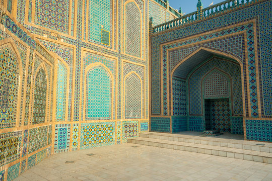 Blue Mosque In Mazar-e Sharif, Afghanistan (Shrine Of Hazrat Ali)