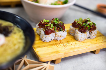 studio japanese food sushi ramen salad