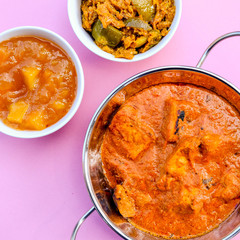 Indian Style Butter Chicken Curry and Rice